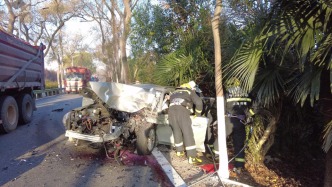 車禍后司機卡在座椅里，上海消防員邊安撫邊破拆5分鐘救出送醫(yī)