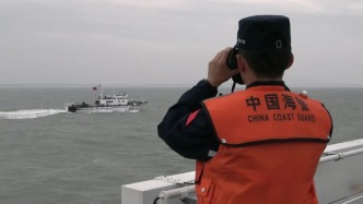 福建海警位金門附近海域依法開展常態(tài)執(zhí)法巡查