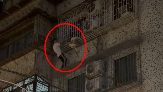 幼童头卡防盗窗，三名男子徒手爬楼托举救人