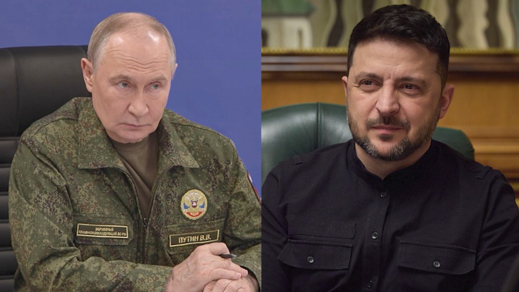 普京穿军装视察指挥所，与泽连斯基隔空互指对方“不想要和平”