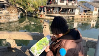 在漫画之乡上海枫泾体验“速写日”
