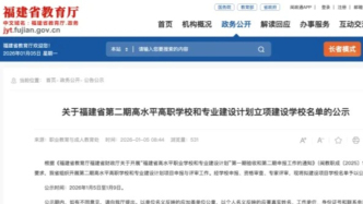 40所高校入选，第二期省“双高”名单公示