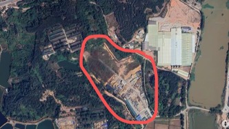 惠州一农场被指在千亩基本农田种草皮，水塘遭填平变建材堆场