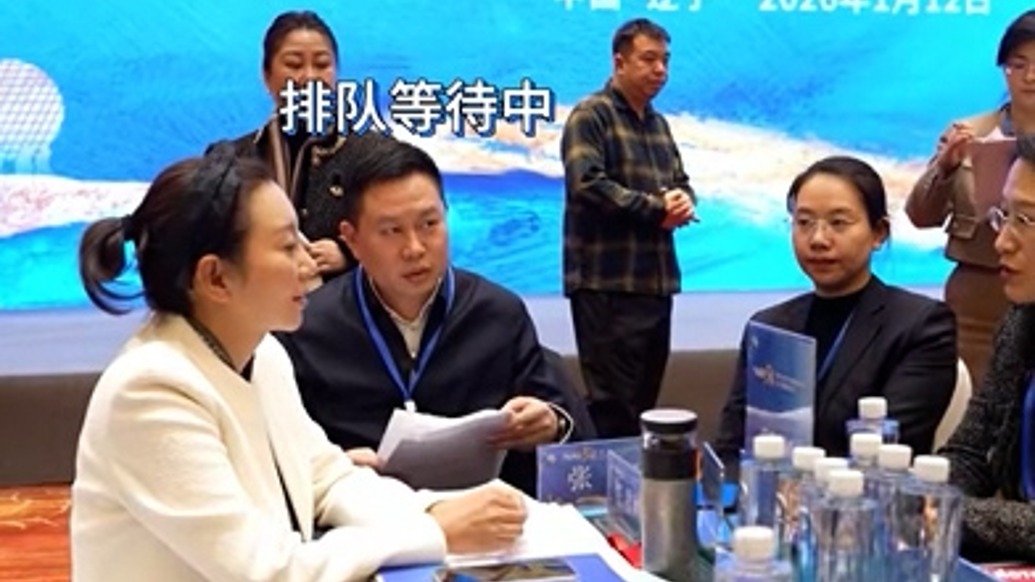 副市長(zhǎng)參加洽談會(huì)排隊(duì)等候民營(yíng)企業(yè)家，“像畢業(yè)大學(xué)生投簡(jiǎn)歷”