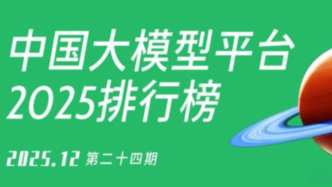 2025年12月中国AI大模型平台排行榜