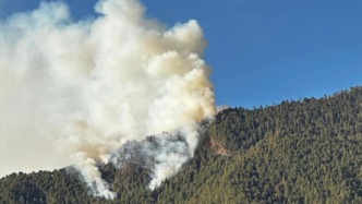 云南怒江丙中洛森林火灾东北方向明火已全部扑灭
