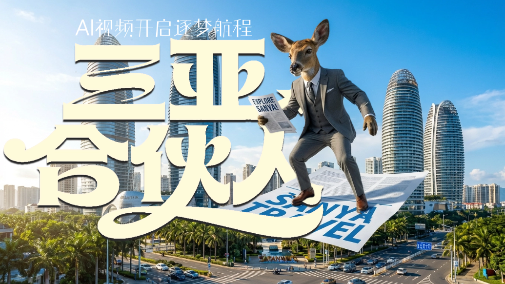 AI视频丨鹿“回头”，要做三亚“城市合伙人”