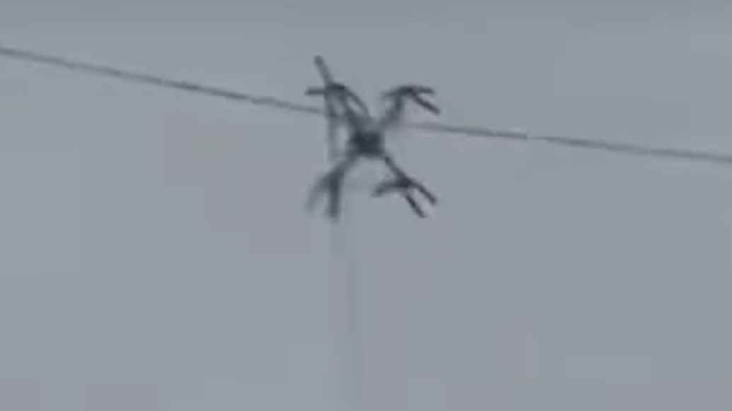 無(wú)人機(jī)吊豬下山掛電線(xiàn)上，四川巴中供電公司：影響客戶(hù)低壓線(xiàn)路，警方已調(diào)查