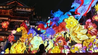 上海豫園燈會(huì)亮燈了！六區(qū)聯(lián)動(dòng)光影織夢，來大豫園過上海年