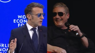 戴墨鏡、說法語，英國首相斯塔默當(dāng)眾調(diào)侃馬克龍