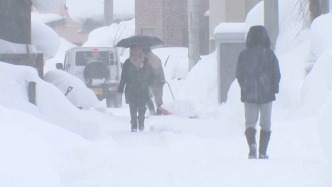 日本多地持續(xù)強降雪已致17人死亡