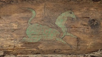 第1現(xiàn)場｜新疆吐魯番巴達(dá)木東墓群M20考古發(fā)現(xiàn)：彩繪木棺見“瑞獸”