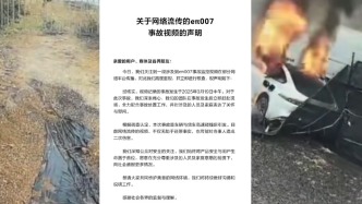 东风奕派回应“新能源汽车撞向路边起火”：事发去年，与货车高速碰撞后引发