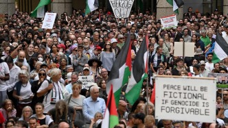 澳大利亚多地爆发示威活动，数千人抗议以色列总统到访