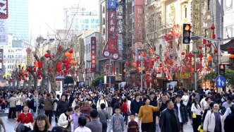 春节假期上海线上线下消费603.5亿元，同比增长12.8%