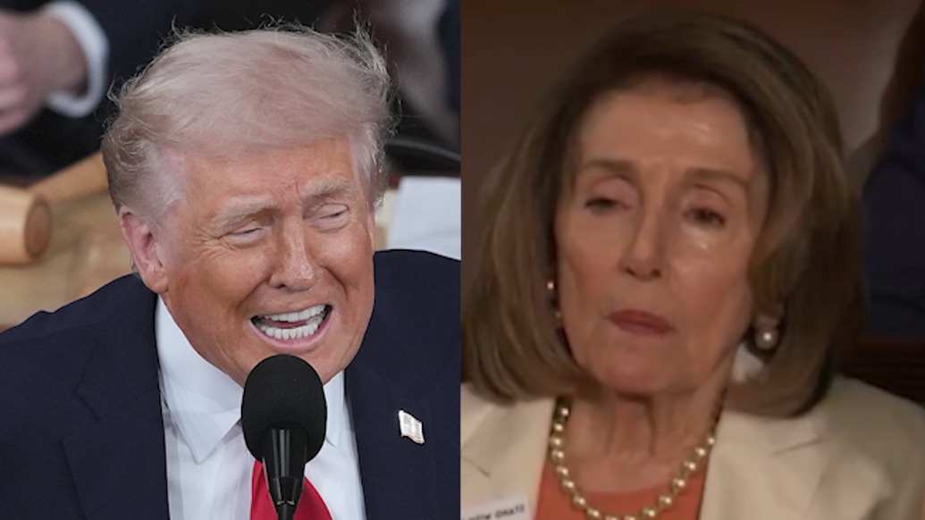 被特朗普现场点名讽刺“靠内幕交易牟利”，佩洛西给出一个眼神