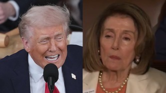 被特朗普现场点名讽刺“靠内幕交易牟利”，佩洛西给出一个眼神