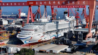 第二艘国产大型邮轮“爱达·花城号”计划3月中旬出坞
