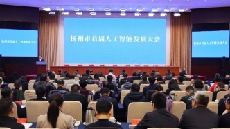 冲万亿的扬州首开人工智能发展大会，党政主官现场演示AI