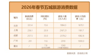 这五座城市的“春节关键词”，藏着各自的消费密码