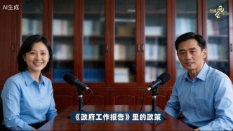 AI数字人再度亮相解读《政府工作报告》，今年采取对谈形式引网友点赞