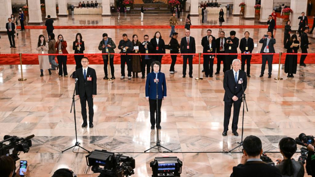 第二场“委员通道”细节：身份证有多少防伪点，发射一百枚火箭要多久？