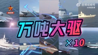 视频丨10艘万吨大驱集体亮相