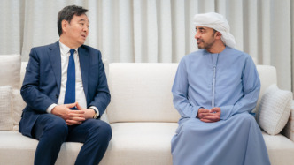 中国政府中东问题特使翟隽会见阿联酋副总理兼外长阿卜杜拉