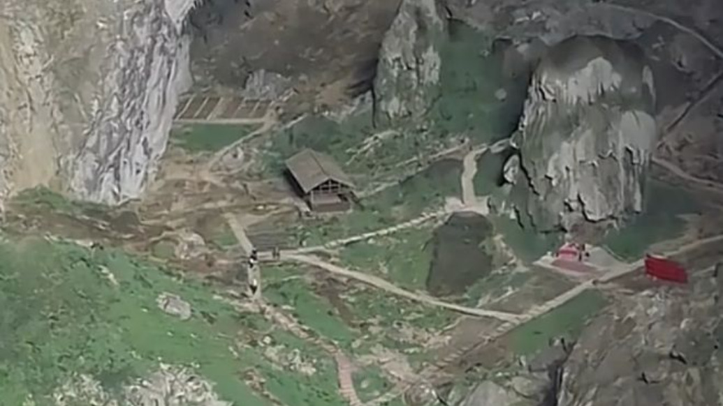 “桃花源記”具象化了！廣西一山洞內(nèi)景宛如微縮模型