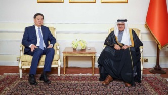 中国政府中东问题特使翟隽会见巴林外交大臣扎耶尼