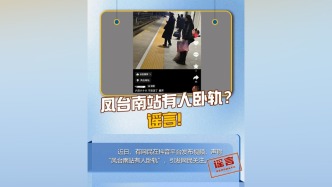 安徽鳳臺南站有人臥軌？官方辟謠：夫妻發(fā)生糾紛，一人不慎進入站臺安全線