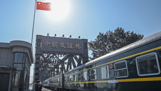 時隔六年，由北京駛往朝鮮的中朝國際列車再次抵達平壤