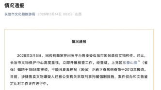 山西疑似被盗国保琉璃在闲鱼挂价36666元,长治凌晨通报