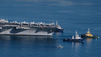 美“福特”號(hào)航母因火災(zāi)將臨時(shí)靠港，近200名船員接受治療