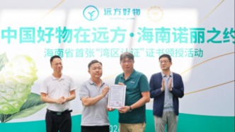 海南一企業(yè)獲頒首張“灣區(qū)認證”，瓊粵兩省深化規(guī)則銜接