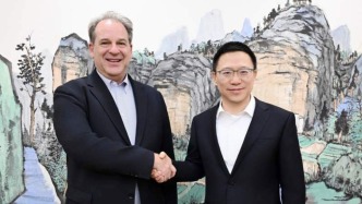 廖岷會見美中貿委會會長譚森