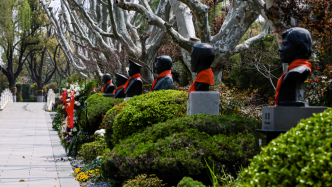 “来看你，在春天里”，上海多家墓园举行清明祭英烈活动