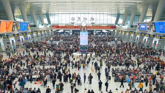 清明小長假長三角鐵路日均發(fā)送414.3萬人次，同比增超11%