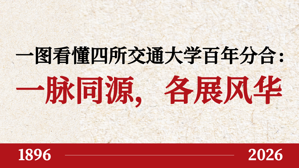 一图看懂四所交通大学百年分合：一脉同源，各展风华