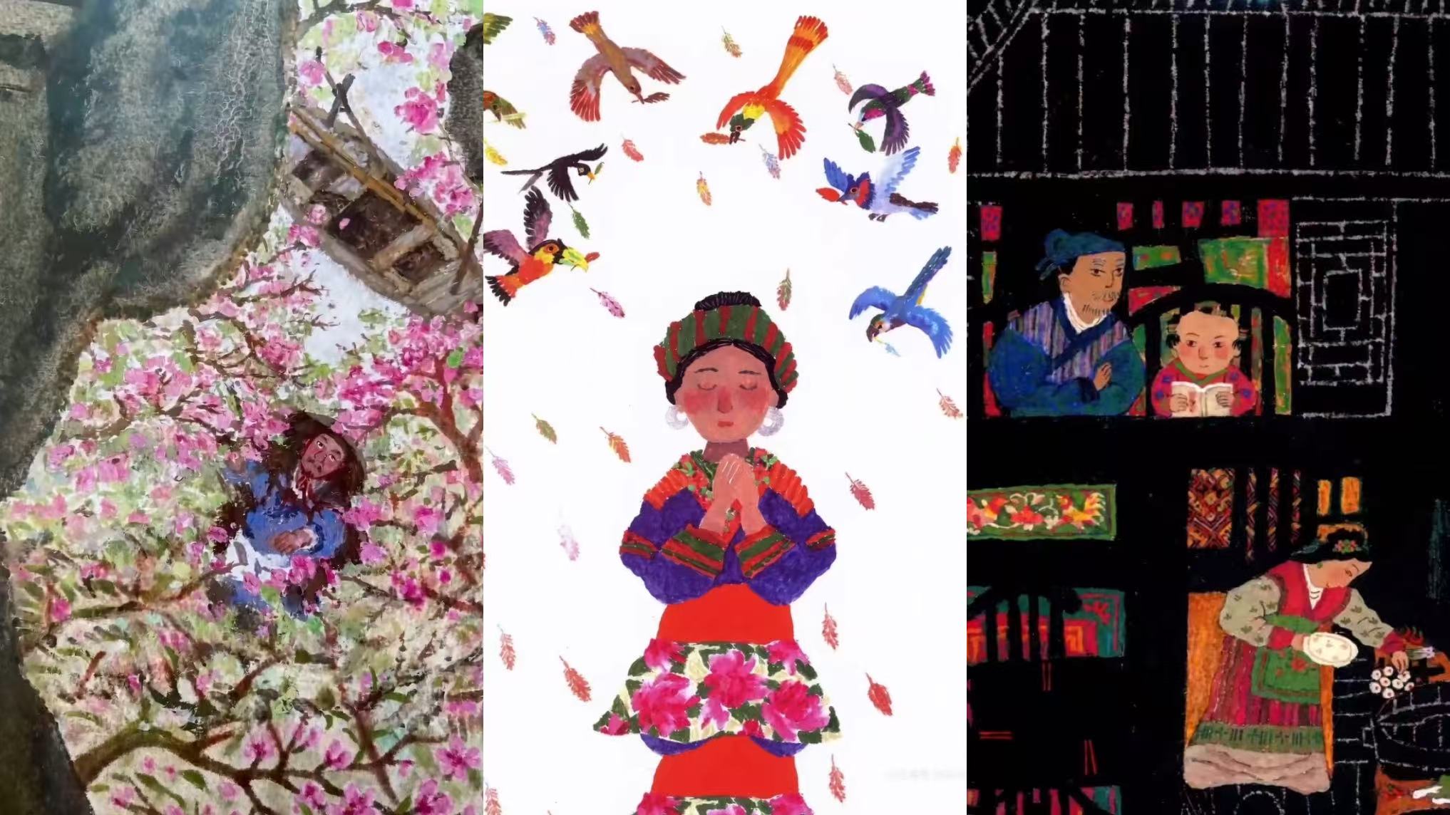 AI让蔡皋奶奶的画动了起来