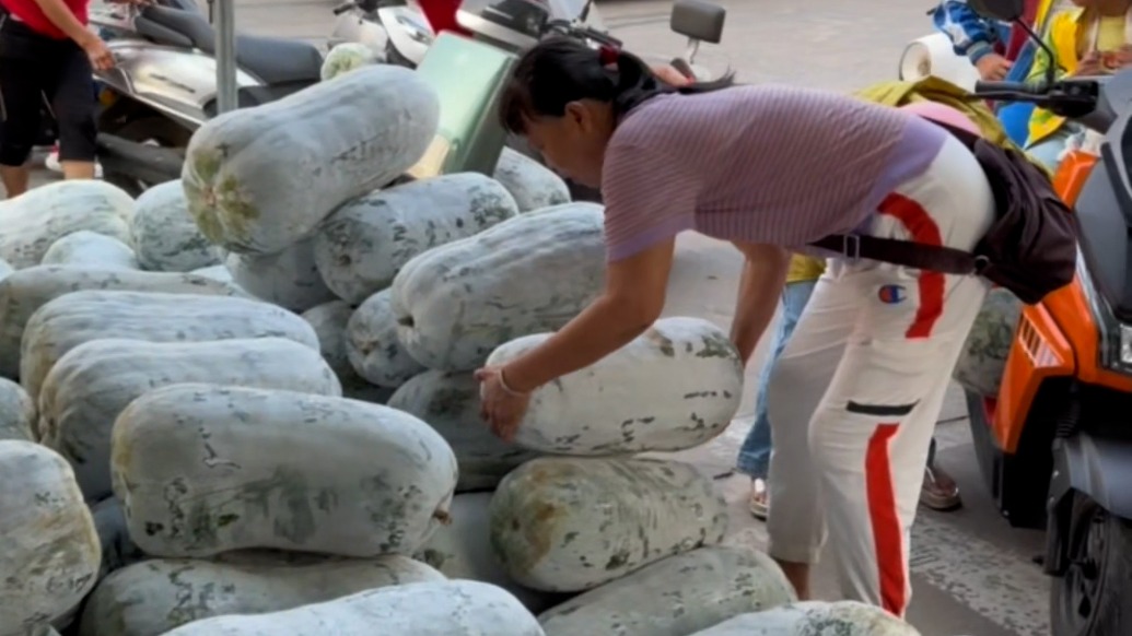 “能帮一点是一点”，女子采购万斤滞销冬瓜免费送市民