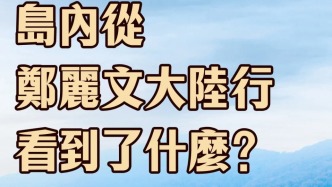 日月譚天 | 島內(nèi)從鄭麗文大陸行看到了什么？