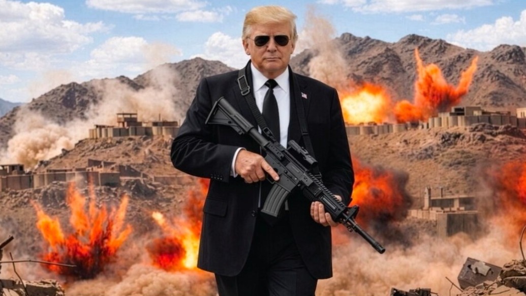 不再当好好先生！特朗普发AI持枪图威胁伊朗