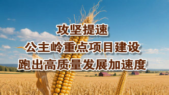 攻坚提速公主岭重点项目建设跑出高质量发展加速度
