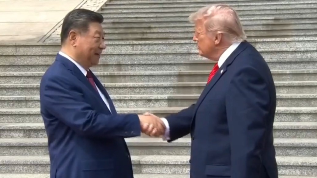 习近平举行仪式欢迎特朗普访华（完整版）