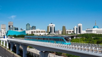 中企承建的阿斯塔納輕軌投入運營