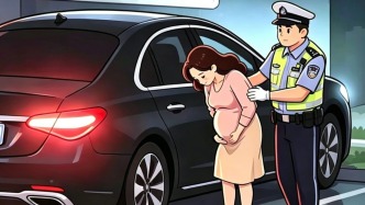 雨夜孕婦駕車在高速上突發(fā)不適，交警及時(shí)發(fā)現(xiàn)果斷送醫(yī)