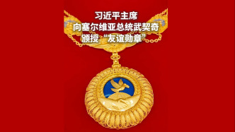 習近平向塞爾維亞總統(tǒng)武契奇頒授“友誼勛章”