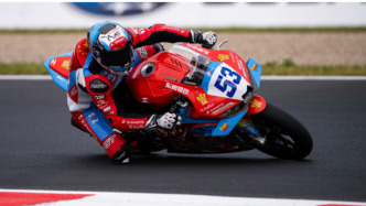 WSBK阿拉贡站正赛首回合，“张雪机车”车手位列第8