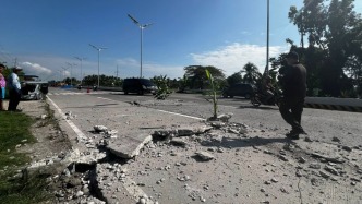 菲律賓強震已致5人死亡，海浪約1米高